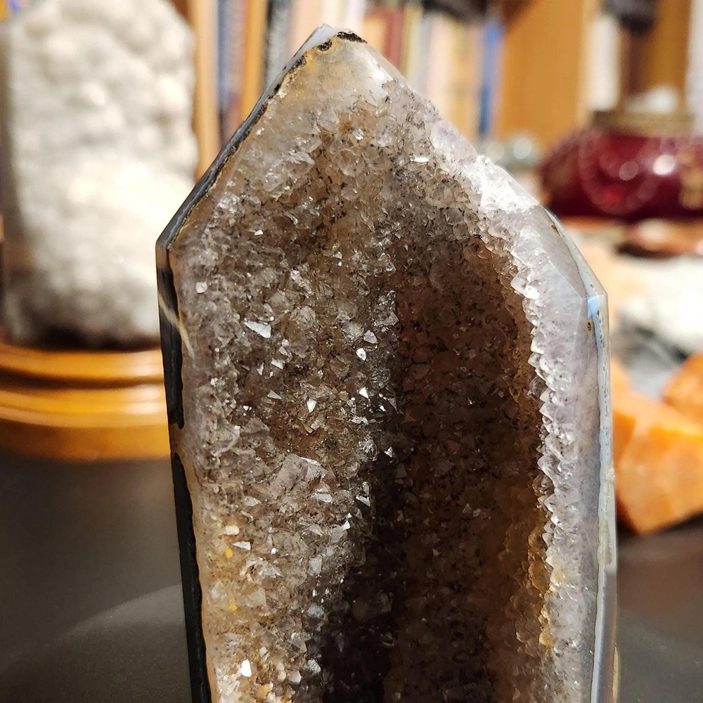 Druzy Agate Tower | Natural Crystal for Inner Strength & Balance